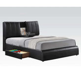 Kofi Black PU Eastern King Bed Model 21266EK By ACME Furniture